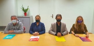 Acord de govern entre el PSC, ERC, Junts i Badalona En Comú Podem